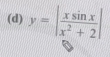 y=| xsin x/x^2+2 |