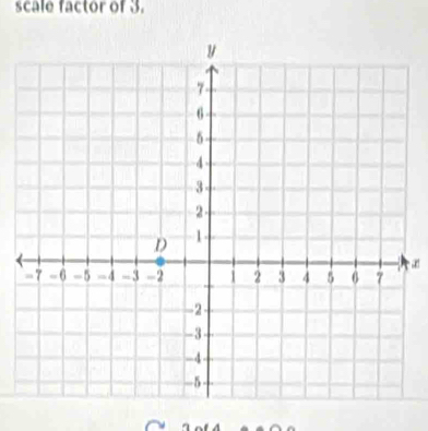 scale factor of 3.