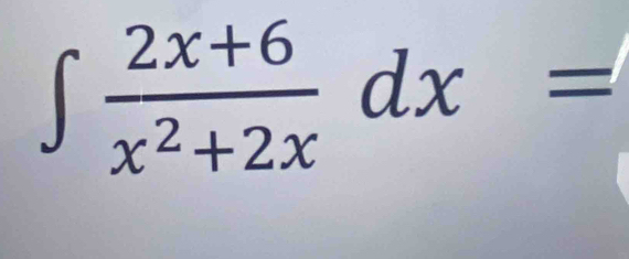 ∈t  (2x+6)/x^2+2x dx=