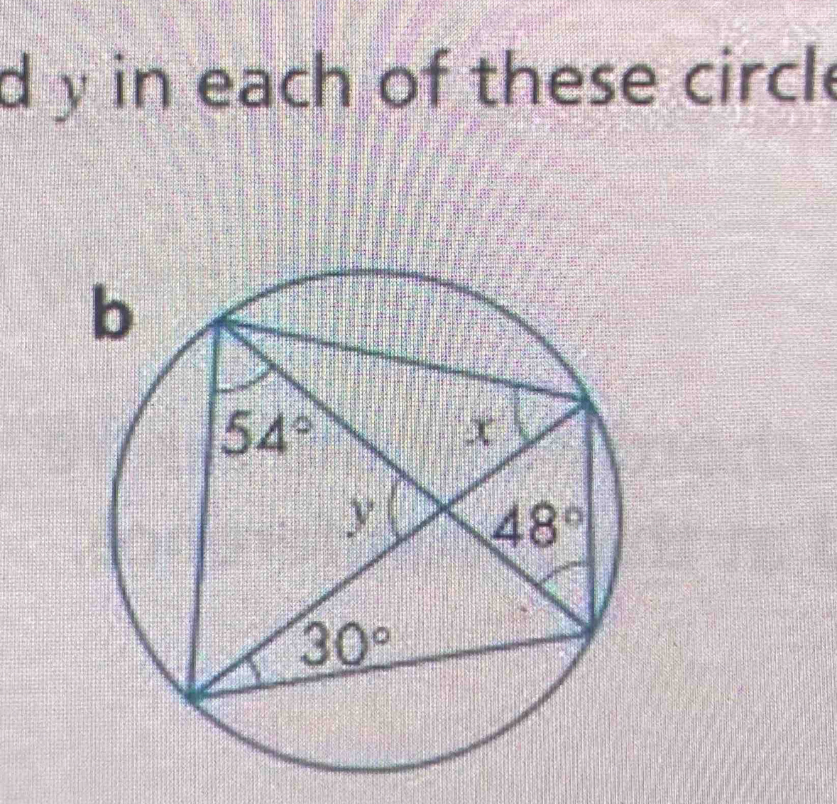 in each of these circle