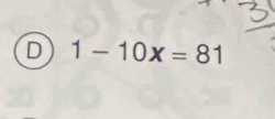 1-10x=81