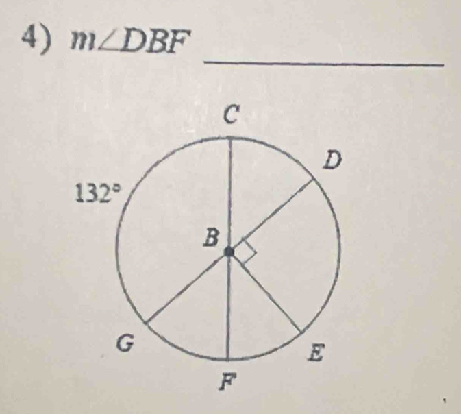 m∠ DBF
_