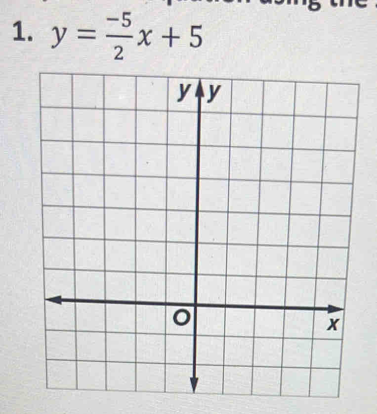 y= (-5)/2 x+5