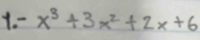 -x^3+3x^2+2x+6