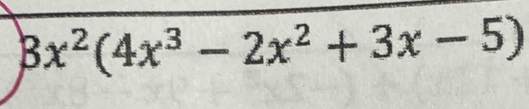 3x^2(4x^3-2x^2+3x-5)