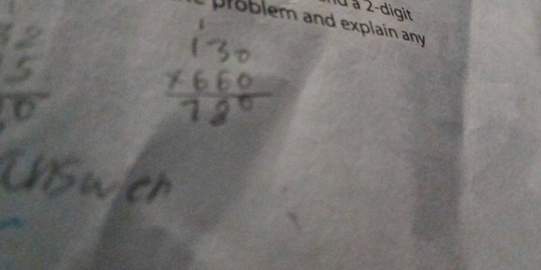 àà à 2 -digit 
problem and explain any