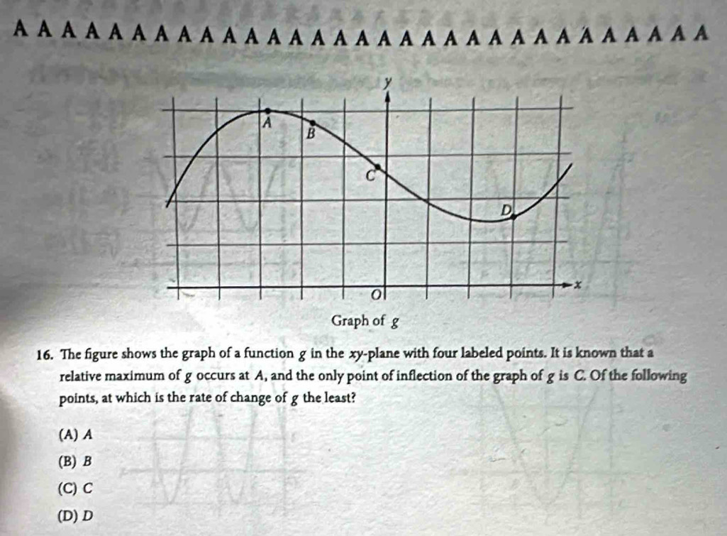 Solved: Graph of g 16. The figure shows the graph of a function g in ...
