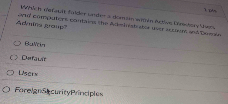 Solved: Which default folder under a domain within Active Directory ...
