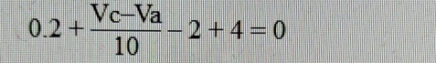0.2+ (Vc-Va)/10 -2+4=0