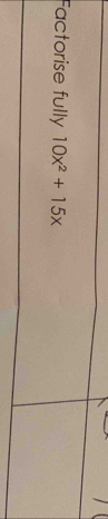 Factorise fully 10x^2+15x