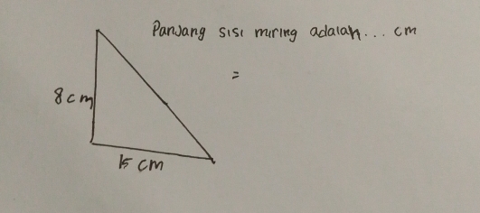 PanJang sis muring adalah. . . cm