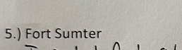 5.) Fort Sumter