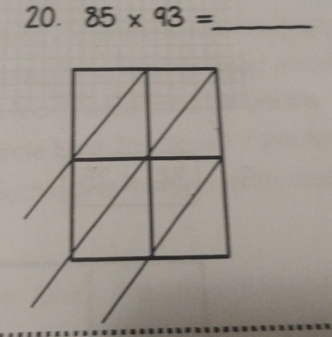 85* 93= _