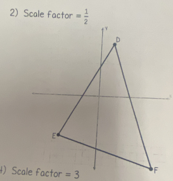 Scale factor = 1/2 