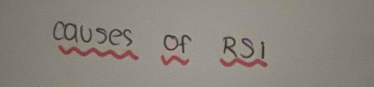 causes of RSI