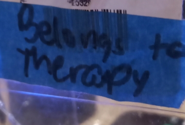 Belowgs to 
Therapy