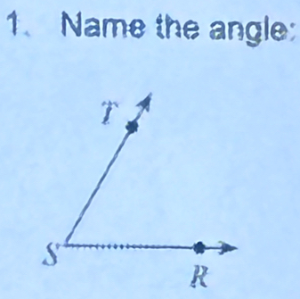 Name the angle