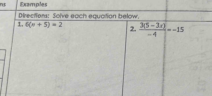 ns Examples