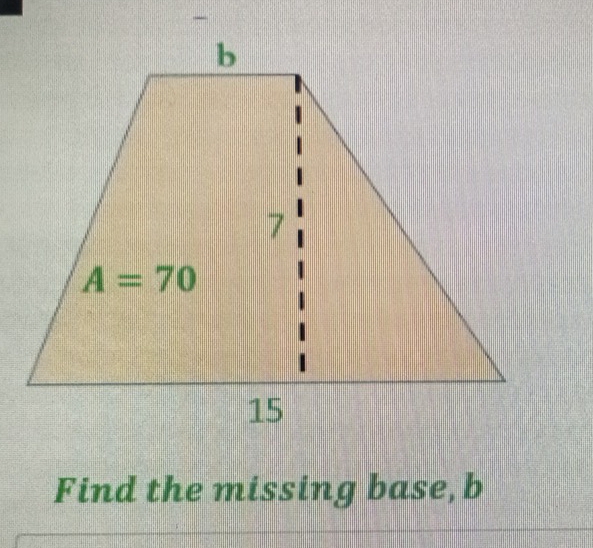 Find the missing base, b