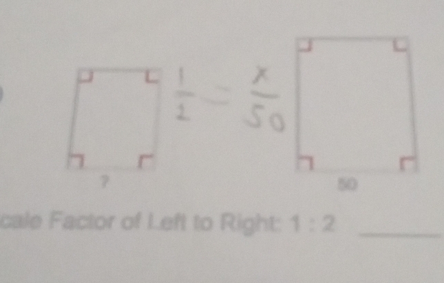 cale Factor of Left to Right: 1:2 _