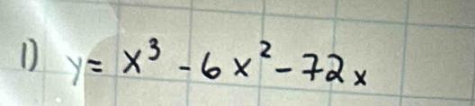 y=x^3-6x^2-72x