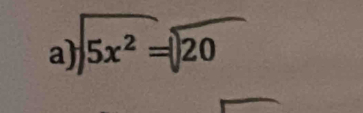 5x² =20