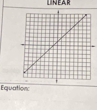 LINEAR 
Equation: