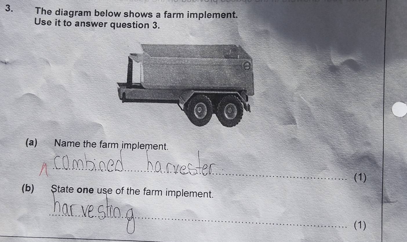 Solved: The diagram below shows a farm implement. Use it to answer ...