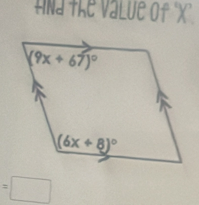 na the Value of X'
=□