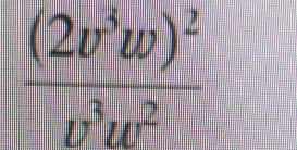 frac (2v^3w)^2v^3w^2