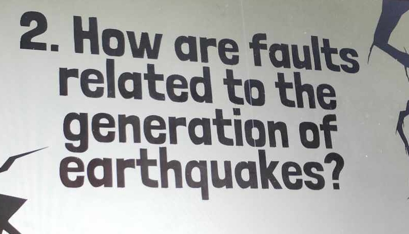 How are faults 
related to the 
generation of 
earthquakes?