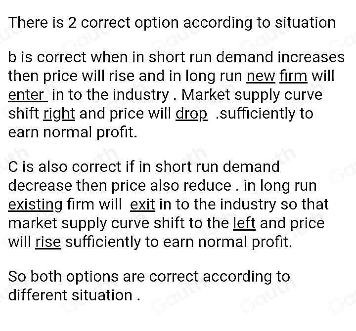 Solved: The figure shows the short run conditions of a firm in a ...