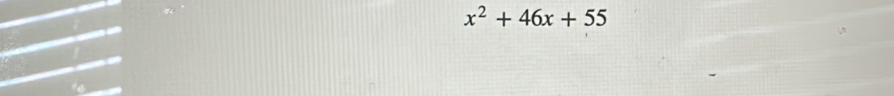 x^2+46x+55