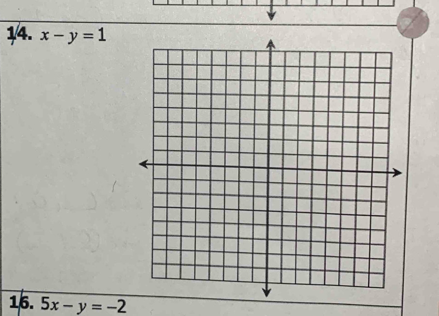 x-y=1
16. 5x-y=-2