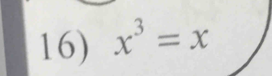 x^3=x