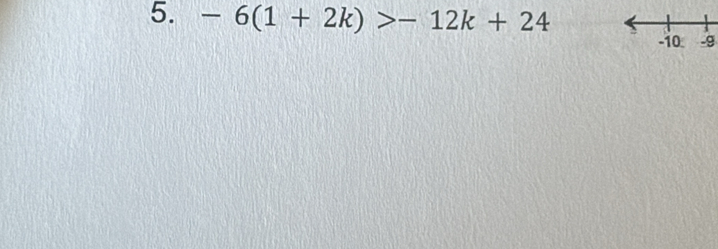 -6(1+2k)>-12k+24
-9