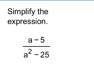 Simplify the
expression.