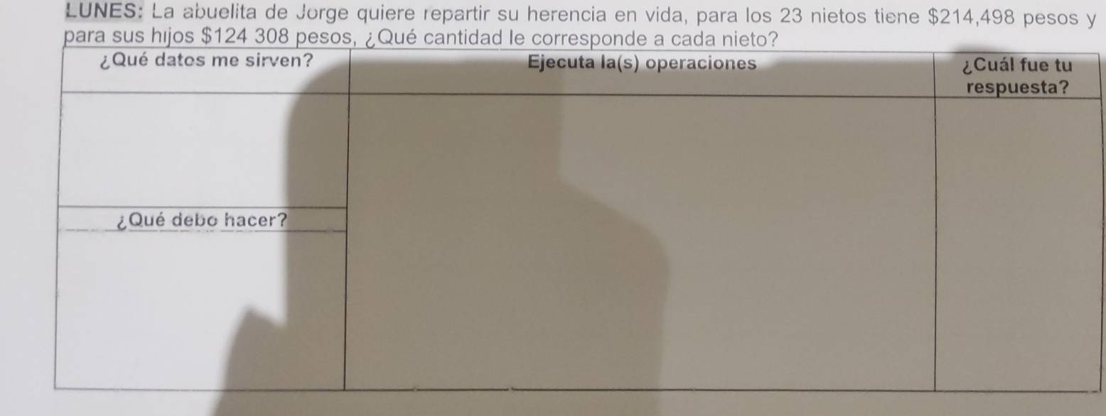 LUNES: La abuelita de Jorge quiere repartir su herencia en vida, para los 23 nietos tiene $214,498 pesos y