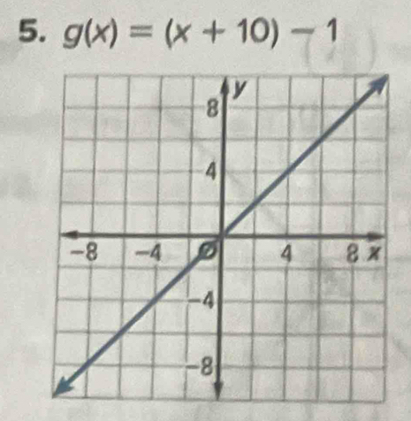 g(x)=(x+10)-1