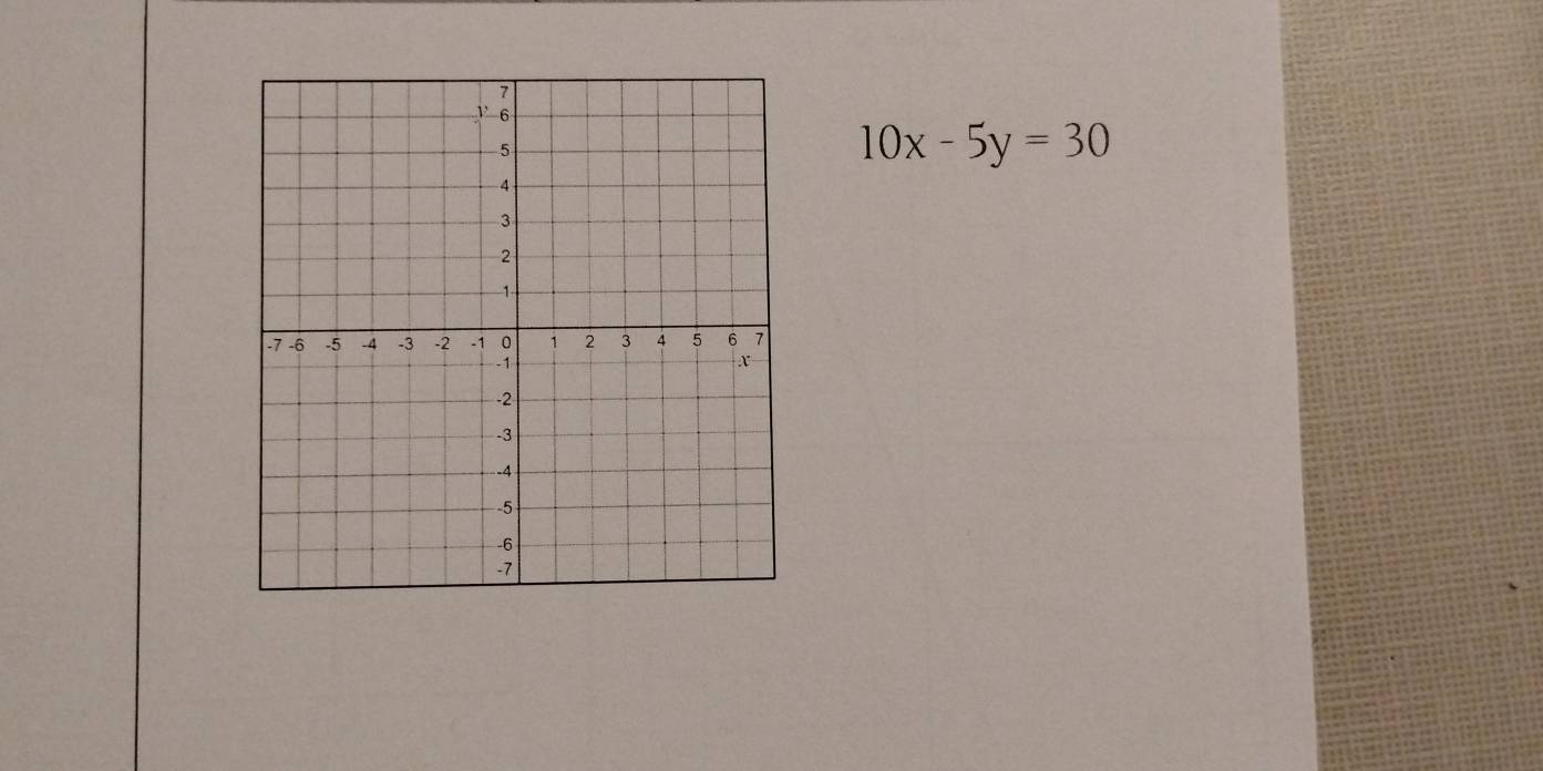 10x-5y=30