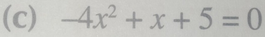 -4x^2+x+5=0