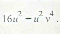 16u^2-u^2v^4.