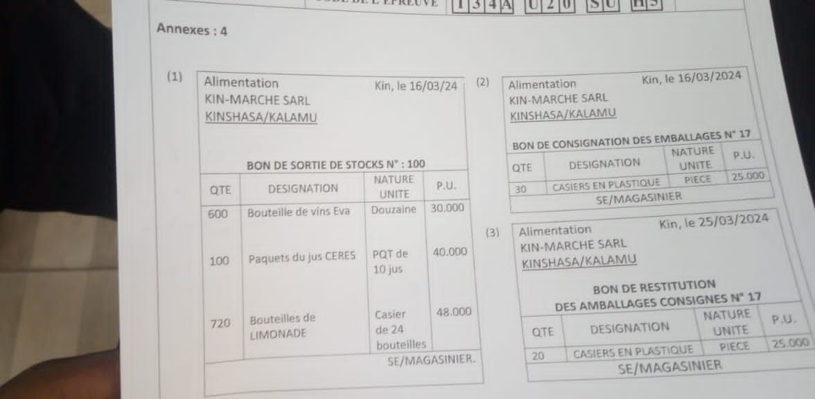 3 4 A U 2 D U
Annexes : 4
(1
0