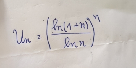 u_n=( (Pn(1+n))/ln n )^n