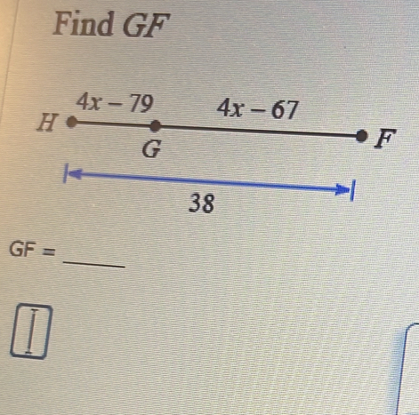 Find GF
_
GF=