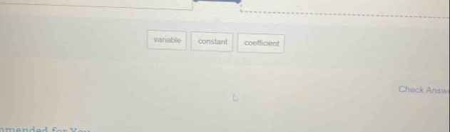 variable constant coefficient
Check Answ