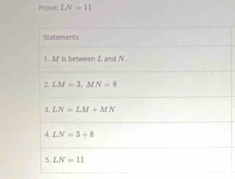 Prove: LN=11