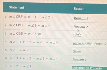 rty
7 Substitution Property