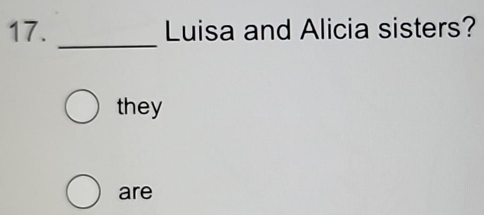 Luisa and Alicia sisters?
_
they
are