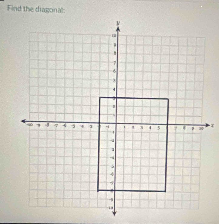 Find the diagonal: